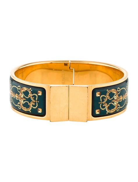 vintage hermes bracelets|Hermes vintage enamel bracelet.